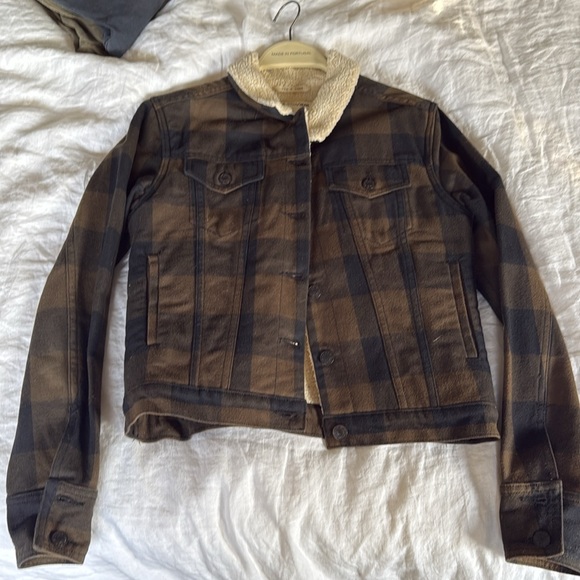 Rag and Bone Plaid Jacket with Shearling Lining - Picture 4 of 7